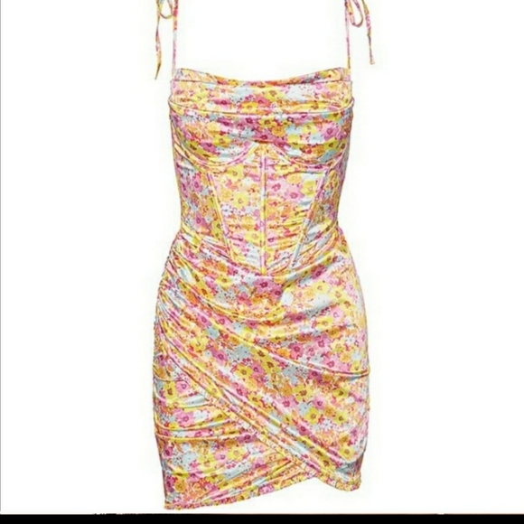 *Pics Updated!*🍋For Love and Lemons Pastel Punch Mini Dress WITH Thong Panty! - Picture 11 of 16